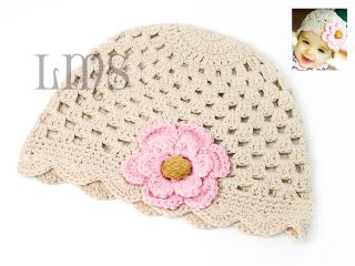 H16 New Infant Toddler Baby Girl Crochet Beanie Hat