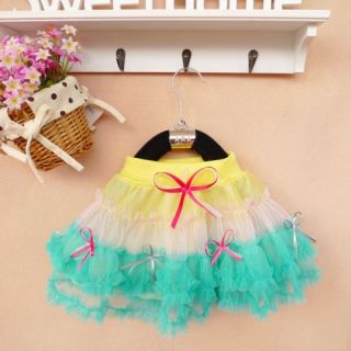 Cute Colorful Girl Baby Child Princess Pettiskirt Dancewear Tutu Dress Skirt