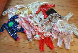 Baby Girl Newborn Spring Summer Clothes 16 PC Lot Babys First Carters Koala Baby