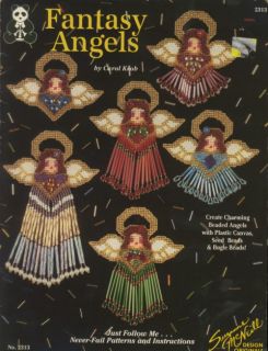 Fantasy Angels Plastic Canvas Pattern Leaflet