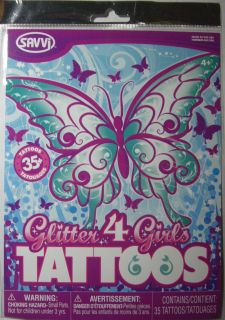 New Glitter Tattoos Temporary Tattoo Lips Hearts Goth Butterflies Your Choice