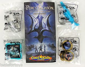 Percy Jackson Sea of Monsters Carls Jr Kids Meal Toy Figure Complete Set Lot New