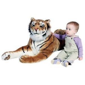 Melissa Doug Giant Tiger Plush Big Soft Kids Baby Toy Large Stuffed Animal New