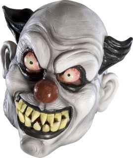 Childs Scary Psycho Clown Mask Angry Evil Face Halloween Costume Creepy Eyes New