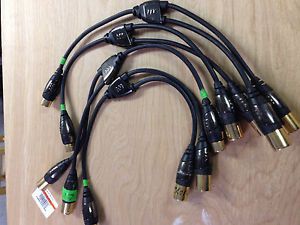 Monster Cable 1 Female to 2 Male XLR Y Adapter