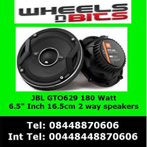 JBL GTO629 2 Way 16 5cm 165mm 6 5" inch 180Watt 60 RMS Car Speakers Door Shelf