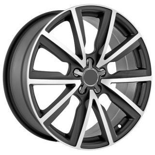 19 inch Audi Wheels Rims Matte Black