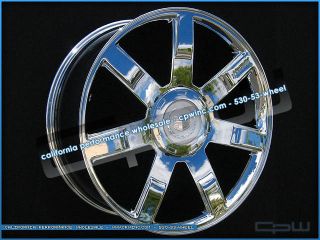 Set of 4 New Wheels Rims Fit Cadillac Escalade 24" inch Chrome OE Style 24S
