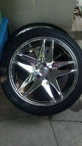 19" Giovanna Kilis Chrome Wheels Rims Ford GMC Honda BMW Fits Any Make