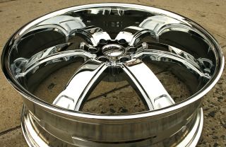 KMC Brodie KM671 26 x 10 Chrome Rims Wheels Ford F150 F 150 04 Up