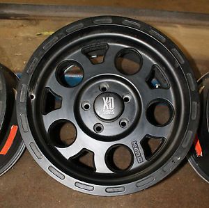 17x9" KMC XD Series Enduro Matte Black Wheels Rims Mags for Jeep Wrangler JK