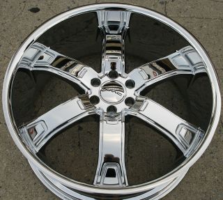 KMC Brodie KM671 22 x 9 5 Chrome Rims Wheels Nissan Pathfinder 05 Up 6H 30