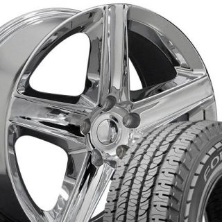 20" Rim Fits Jeep Grand Cherokee Wheels Goodyear Tires Chrome Wrangler SRT