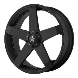 KMC KM775 20x8 Black Wheel / Rim 5x4.5 & 5x4.75 with a 32mm Offset and a 72.60 Hub Bore. Partnumber KM77528004732: Automotive