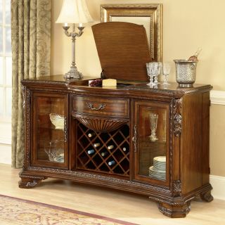 A.R.T. Furniture Old World Wine & Cheese Buffet   Cathedral Cherry   Dining Accent Furniture