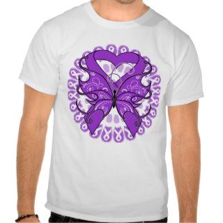 Lupus Butterfly Circle of Ribbons T shirts