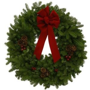 Worcester Wreath 30 in. Classic Fresh Balsam Fir Wreath : Sold Out for the Season   DISCONTINUED CW30 WK7