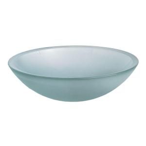 American Standard Dorian Console Vessel Sink in Clear Frosted Glass 0978.000.321