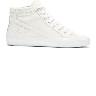 Golden Goose White Leather Limited Edition Mid Top Sneakers