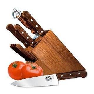 Victorinox 11 Piece Knife Set with Block, Rosewood Handles