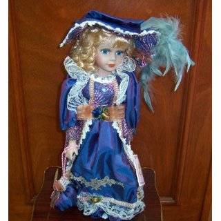   Fine Bisque Porcelain Classical Doll Limited Edition    Blue    16