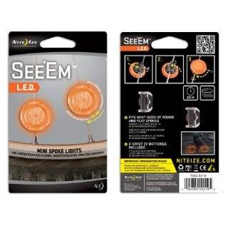  2 Pack LED SeeEms Adult / Youth Safety Bicycle Light by 