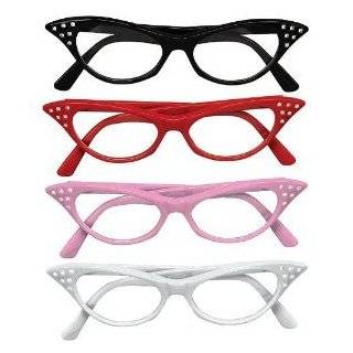   Hey Viv  50s Fun Fashions Cat Eye Glasses w Rhinestones Clothing