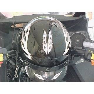  Reflective Motorcycle Helmet Decal Kit   Red Automotive
