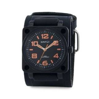  Nemesis #ST040G Mens Black IP Russian Diver Watch with 