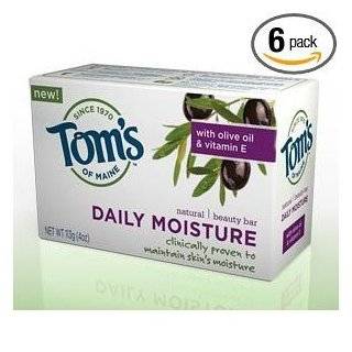 Toms of Maine Moisturizing Bar Daily, 4 Ounces Bars (Pack of 6)