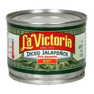 La Victoria Diced Jalapeno Peppers, Hot, 4 Ounce Units (Pack of 24)