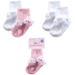  Pink Rosebud Baby Socks ~ Baby Girl: Clothing