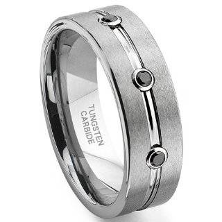  Carbide Diamond Ribbed Wedding Band Ring Sz 11.0 SN#651 Jewelry