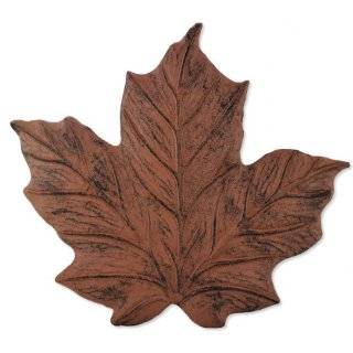   Wonders Cast Iron Maple Leaf Stepping Stone, 11 1/2 by 12 Inch