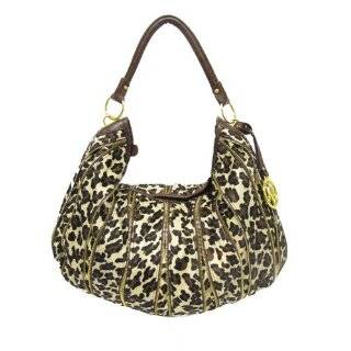 Leopard Print with Zippered Accents Handbag