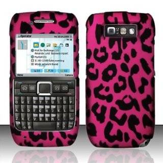 Nokia E71 (StraightTalk) Rubberized Design Case Cover Protector   Pink 