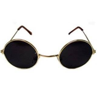    Retro Black Frame John Lennon Sunglasses W/Free Case Shoes