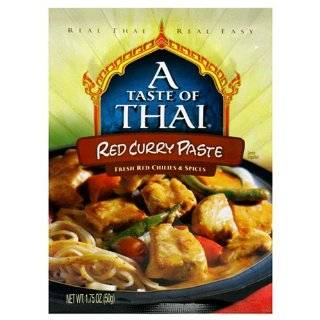 Taste of Thai Red Curry Paste, 1.75 Ounce Packets (Pack of 12)