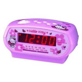 Hello Kitty Digital Alarm Clock and Mini FM Radio Toys & Games
