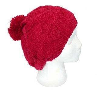 Cable knit Beret with Pom by Elie Hats