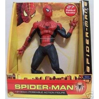 Spiderman 12 Tall Poseable Spider man Action Figure (2004 ToyBiz)